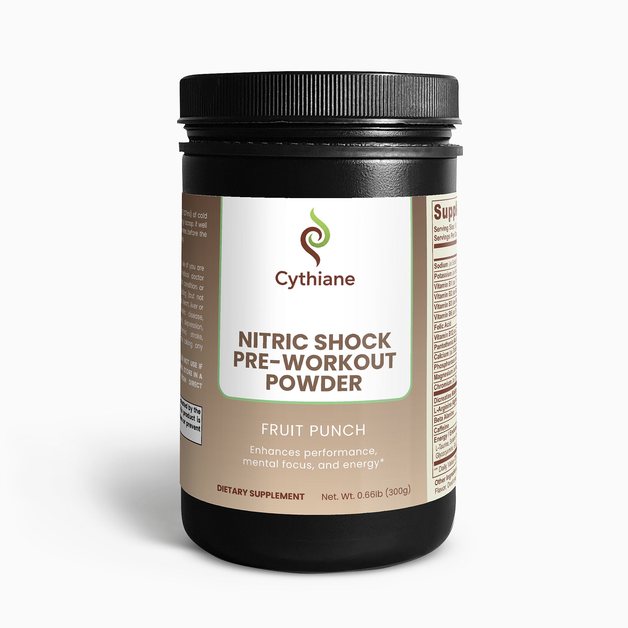 Cythiane Nitric Shock Pre-Workout Powder - Fruit Punch