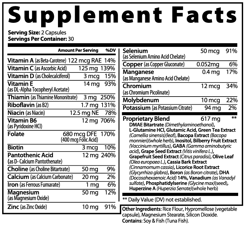 Cythiane Brain & Focus Formula Capsules