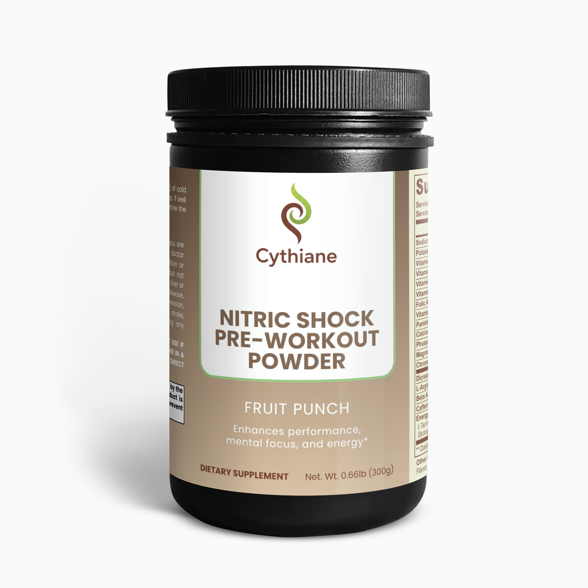 Cythiane Nitric Shock Pre-Workout Powder - Fruit Punch
